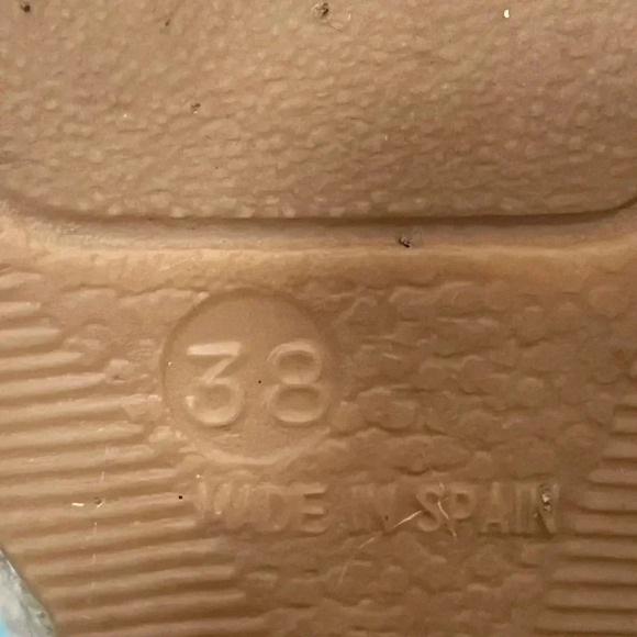 Bettye Muller Leather Peep Toe Espadrille Wedges size 8 - Picture 7 of 7